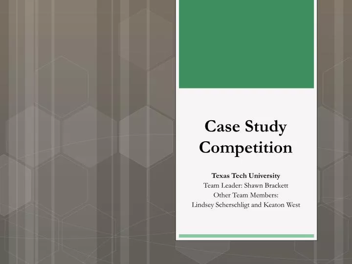 case study competition meaning