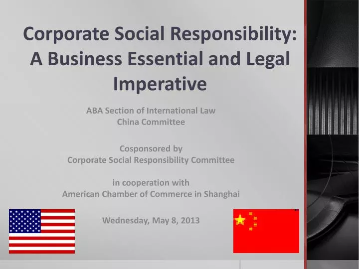 corporate social responsibility and business law corporate social responsibility and business law