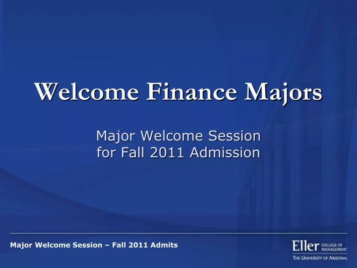 PPT Finance Majors PowerPoint Presentation, free download