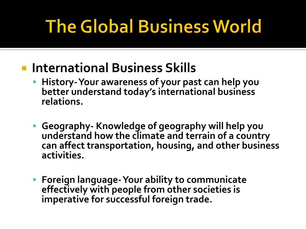 PPT - Foundation of International Business PowerPoint Presentation ...