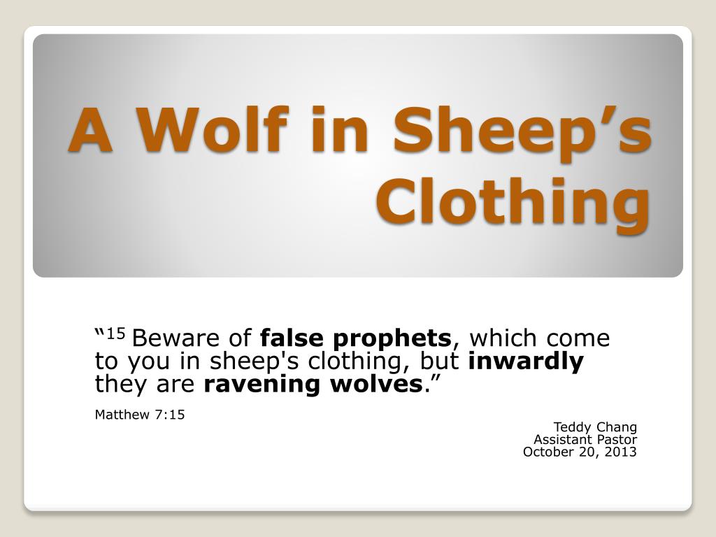 Ppt A Wolf In Sheep S Clothing Powerpoint Presentation Free Download Id 1788923 - wolf in sheep's clothing roblox id code