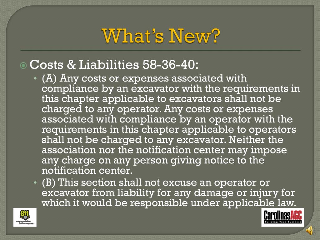 PPT South Carolina Underground Utility Safety & Damage Prevention Act PowerPoint Presentation