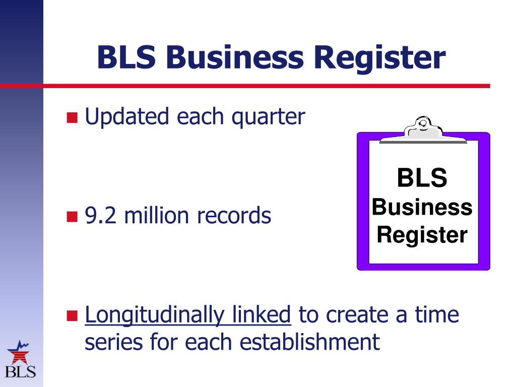 PPT Measuring Quality in the BLS Business Register PowerPoint