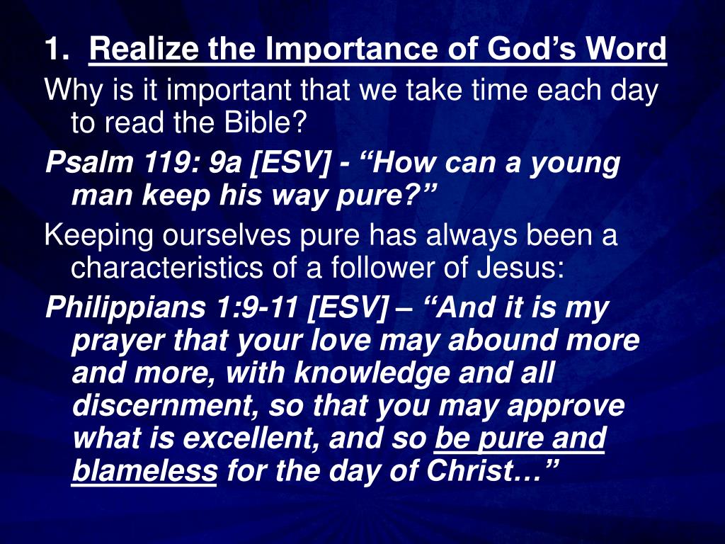 PPT - Living By The Word Psalm 119:9-16 PowerPoint Presentation, free ...