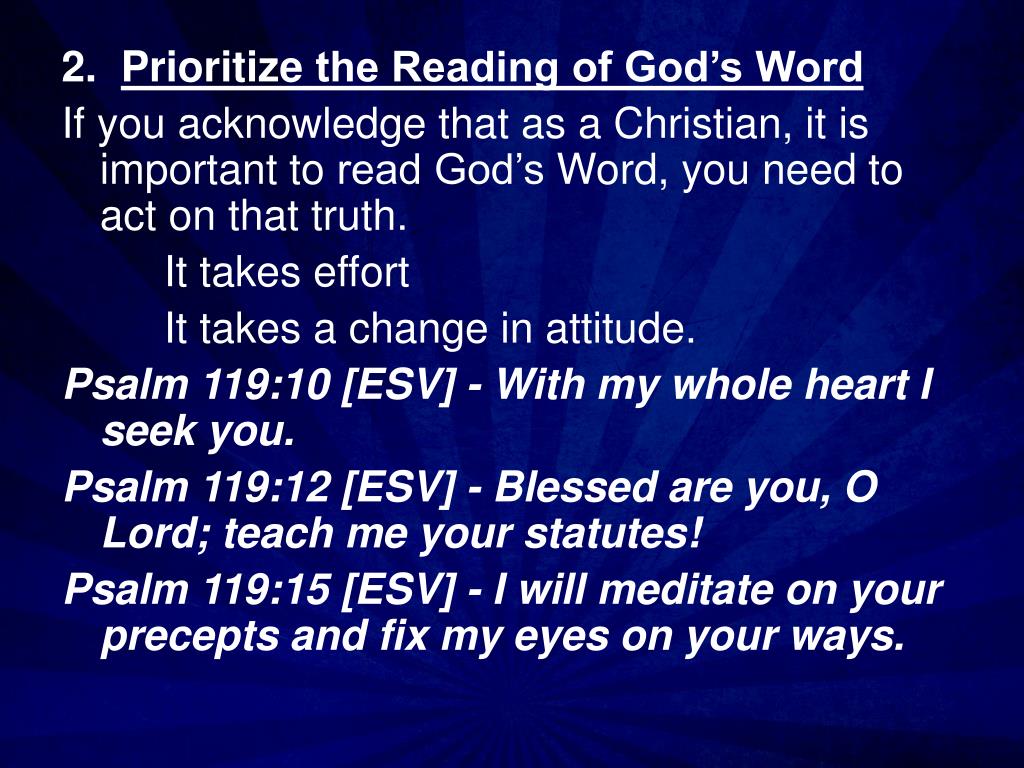 PPT - Living By The Word Psalm 119:9-16 PowerPoint Presentation, free ...