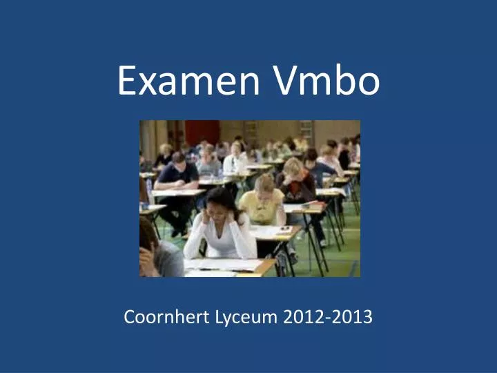 PPT Examen Vmbo PowerPoint Presentation, free download ID1790713