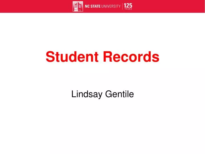 student records n.