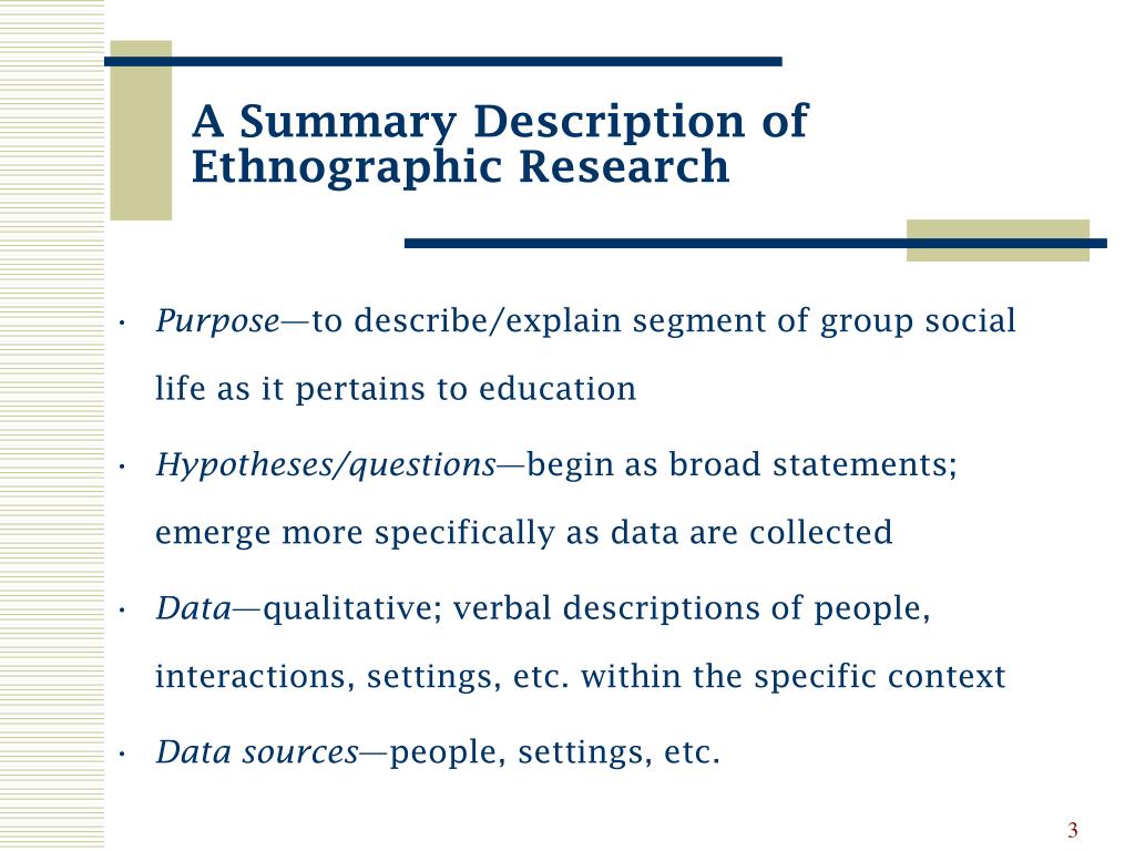 ethnography dissertation topics
