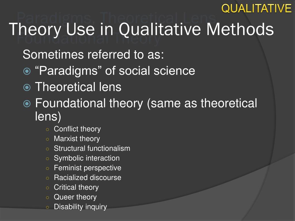 what is theoretical lens in research paper