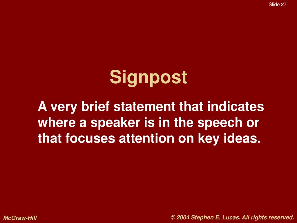 conclusion signpost speech conclusion signpost speech