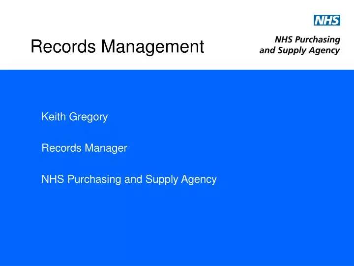 records management n.