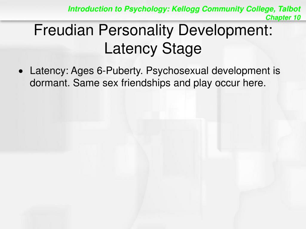 latency stage psychology definition