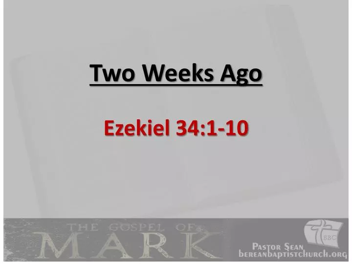 PPT Two Weeks Ago PowerPoint Presentation, free download ID1791875