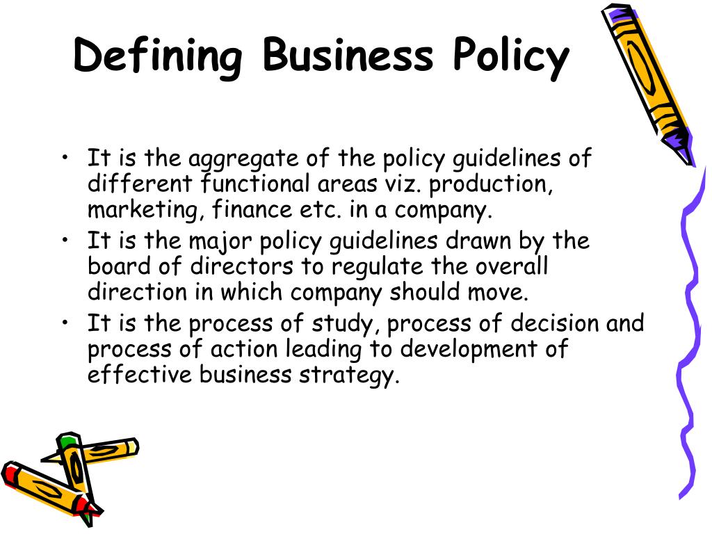 business plan policy meaning