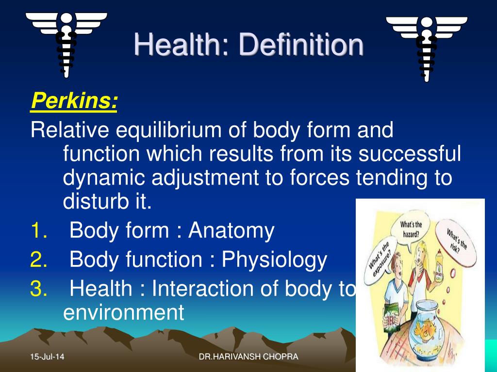 PPT Health Definition Dimensions PowerPoint Presentation Free 