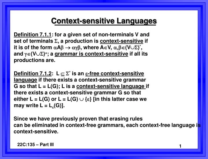 context free language programs