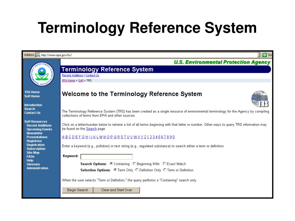 PPT - Terminology and Controlled Vocabulary Efforts at the U.S ...