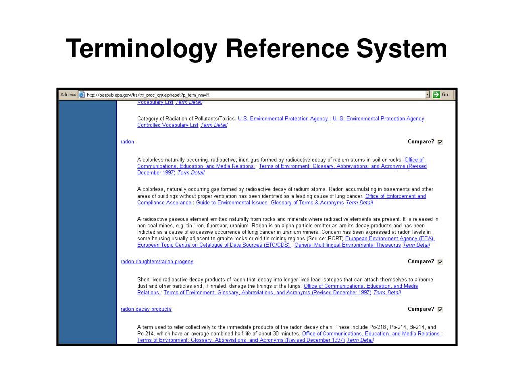 PPT - Terminology and Controlled Vocabulary Efforts at the U.S ...