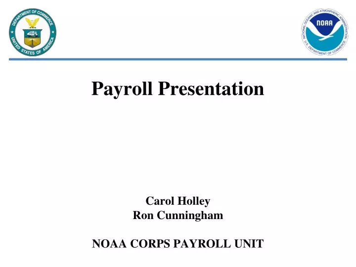 payroll presentation n.