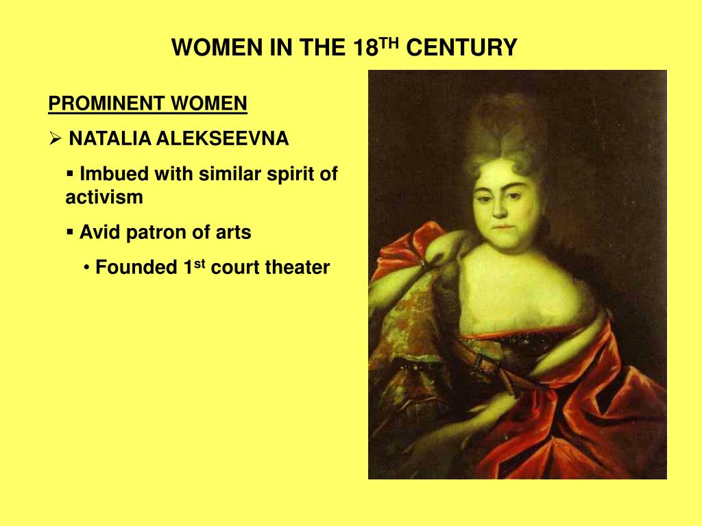 PPT WOMEN IN THE 18 TH CENTURY PowerPoint Presentation, free download