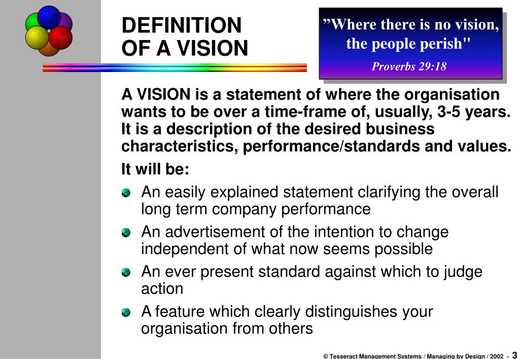 definition of vision literature