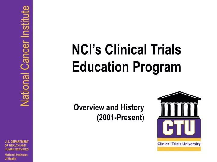 Ppt Nci S Clinical Trials Education Program Powerpoint Presentation