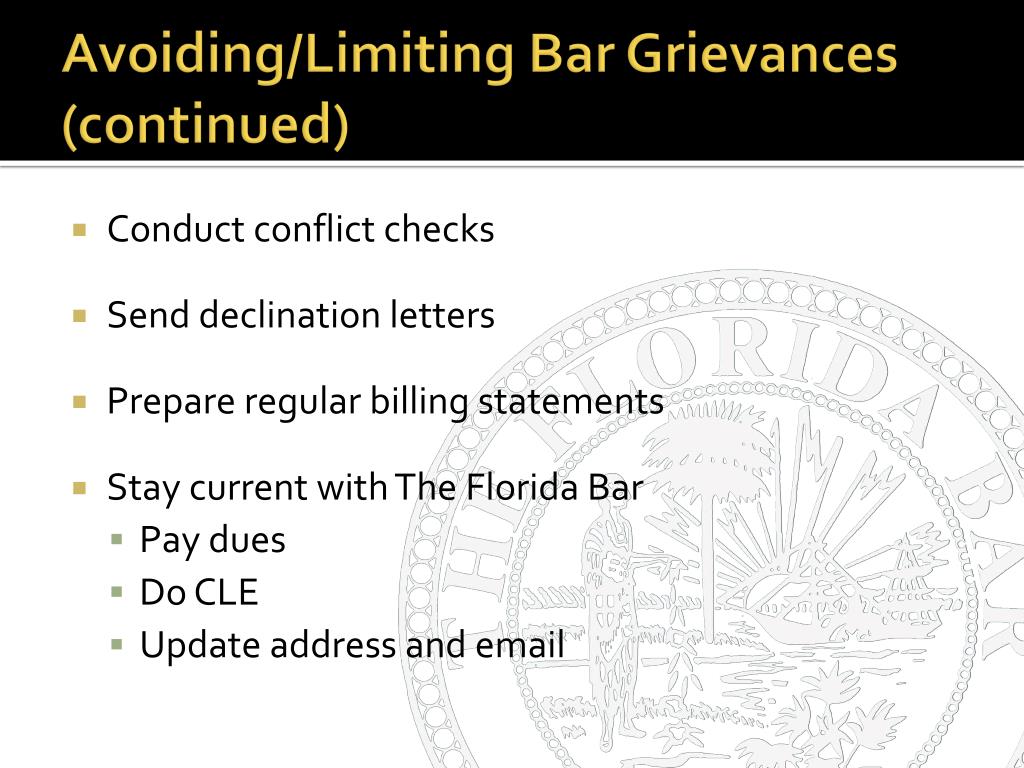PPT Overview of The Florida Bar Discipline System PowerPoint