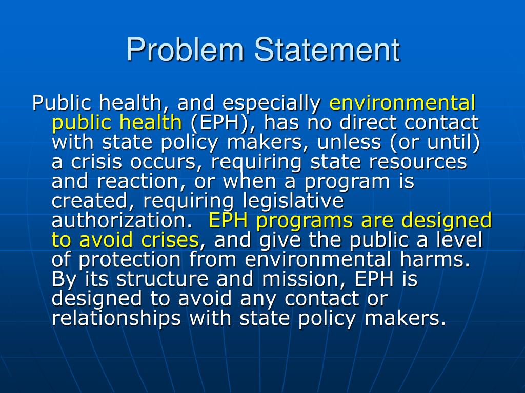 PPT - Defining Policies and Legislation on Environmental Public Health ...