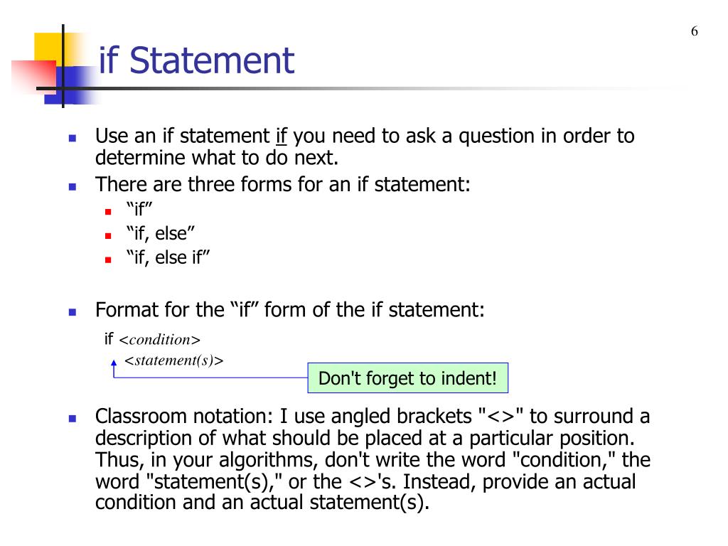 assignment of if statement