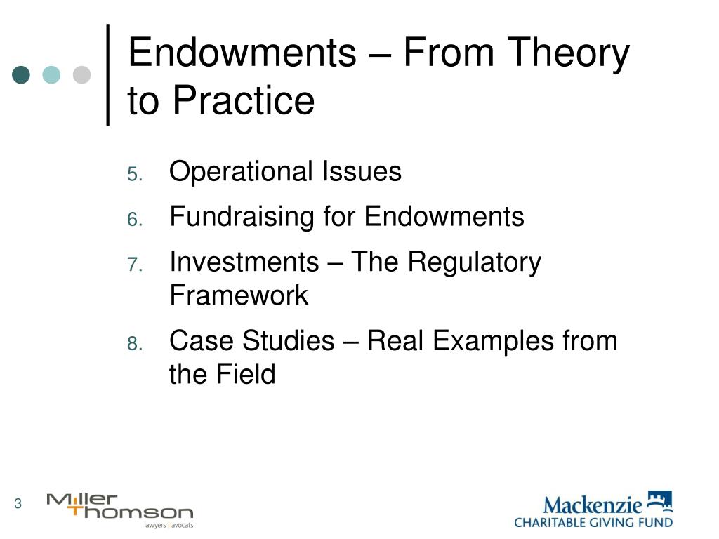 what is the endowment thesis