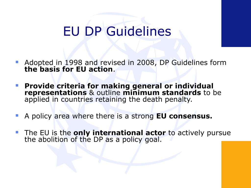 PPT EU Policy on the Abolition of the Death Penalty PowerPoint