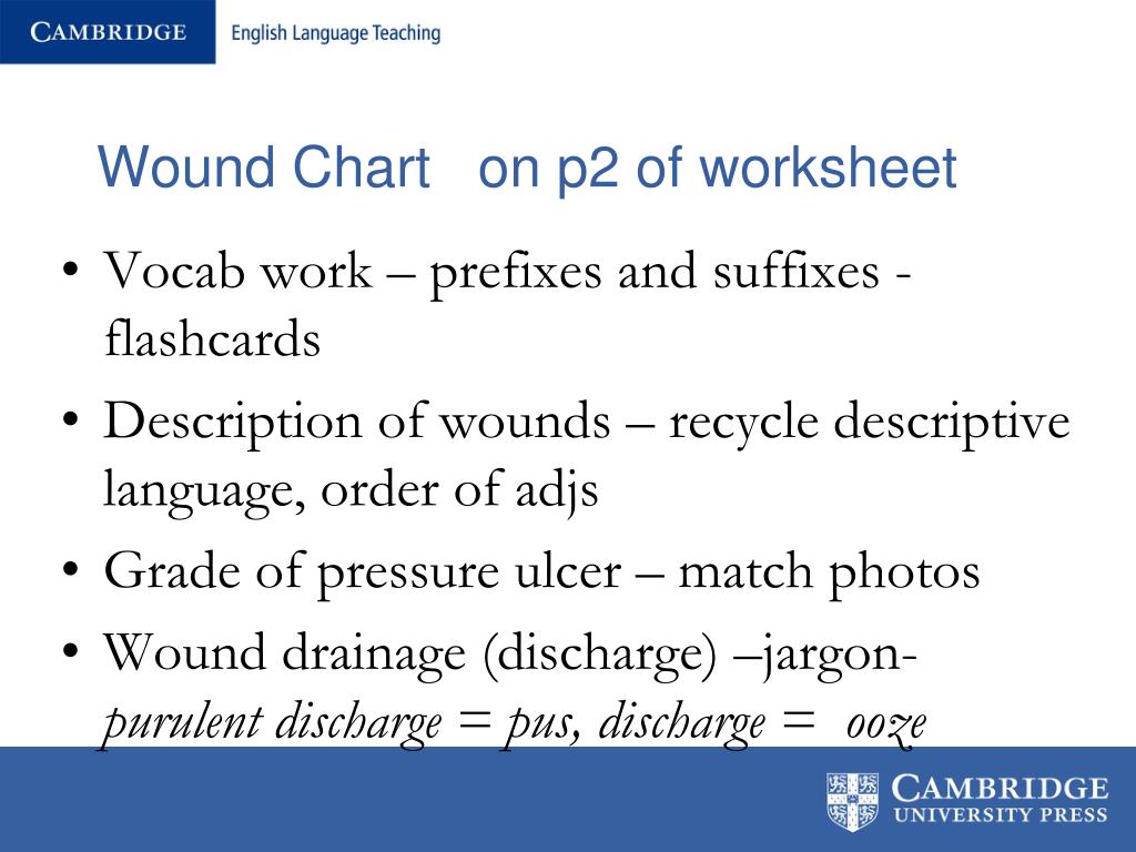 Wound Description Chart