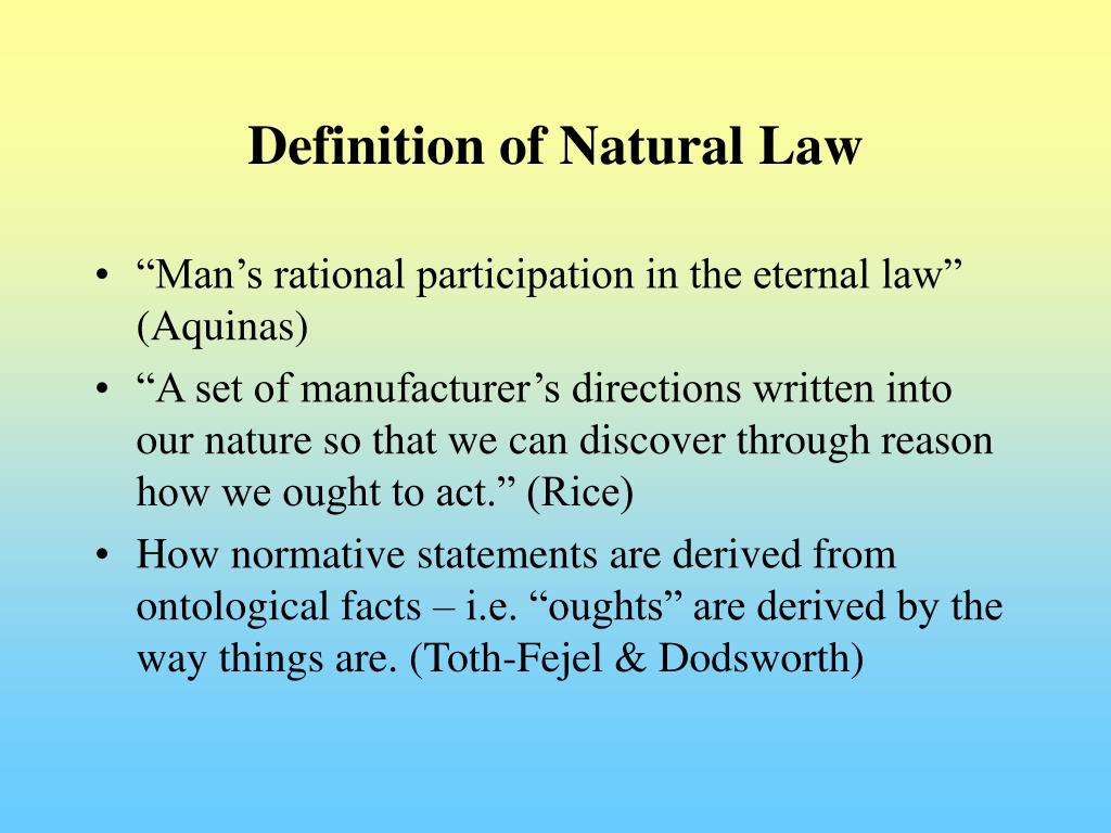 write an assignment on the nature and definition of law