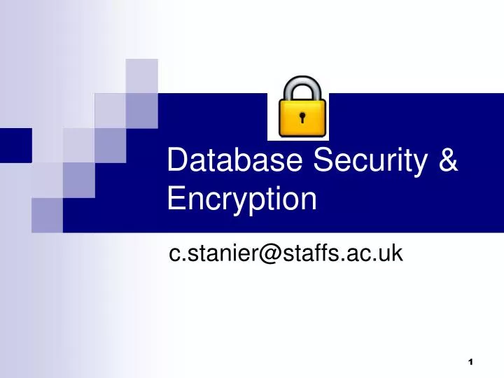 database security encryption n.