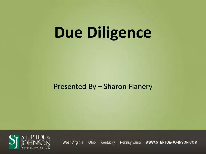 due diligence n.