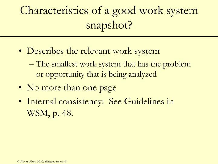 Characteristics of a good trading system