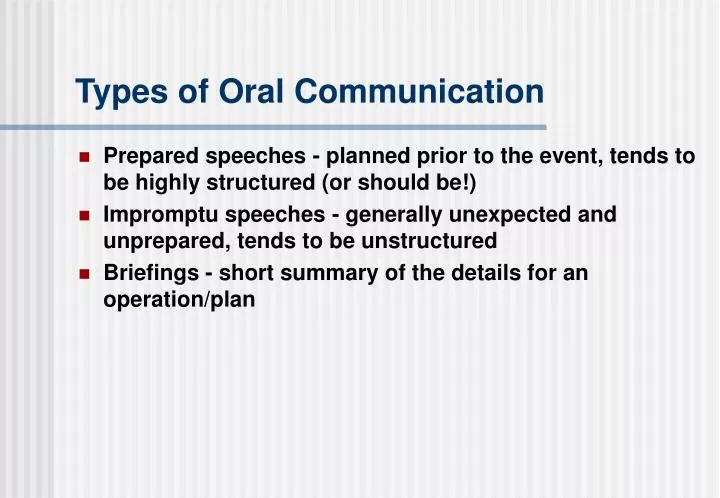 oral presentation in business communication pdf
