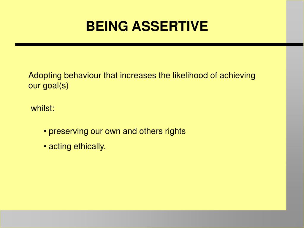 Ppt Being Assertive Powerpoint Presentation Free Download Id Ppt Being Assertive Powerpoint Presentation Free Download Id