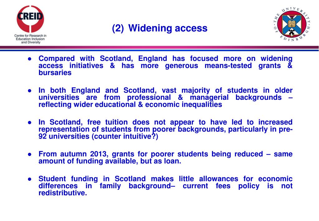 PPT - The Future of Higher Education in Scotland and the UK: Cross ...