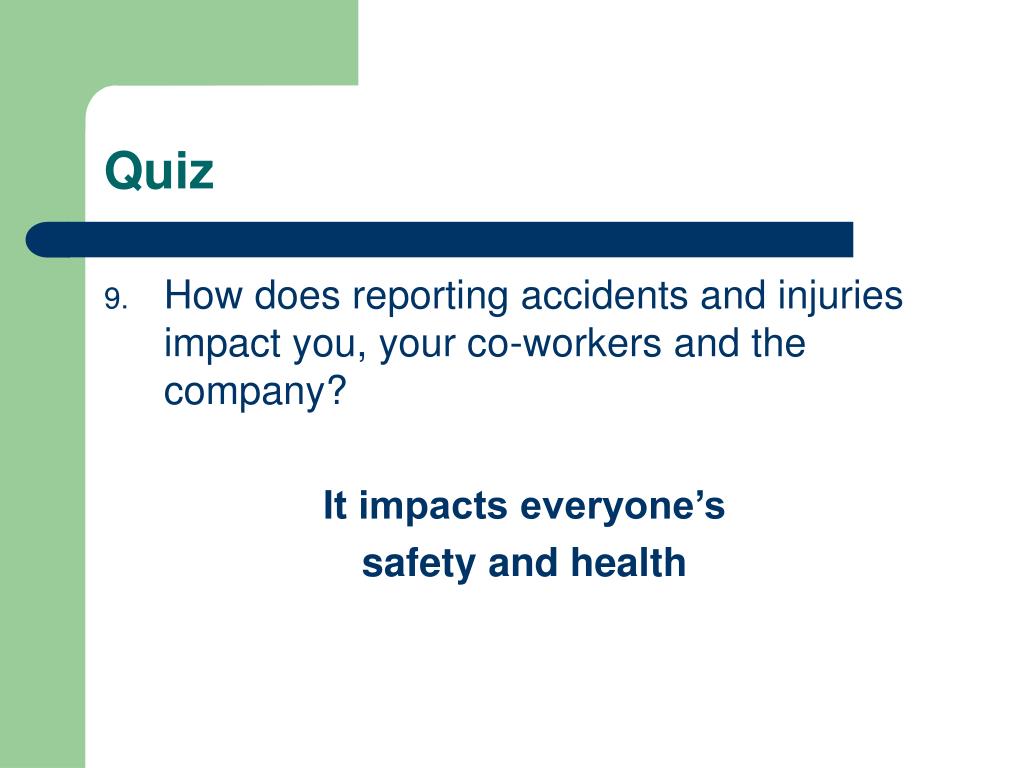 PPT - Accident Reporting PowerPoint Presentation, Free Download - ID ...