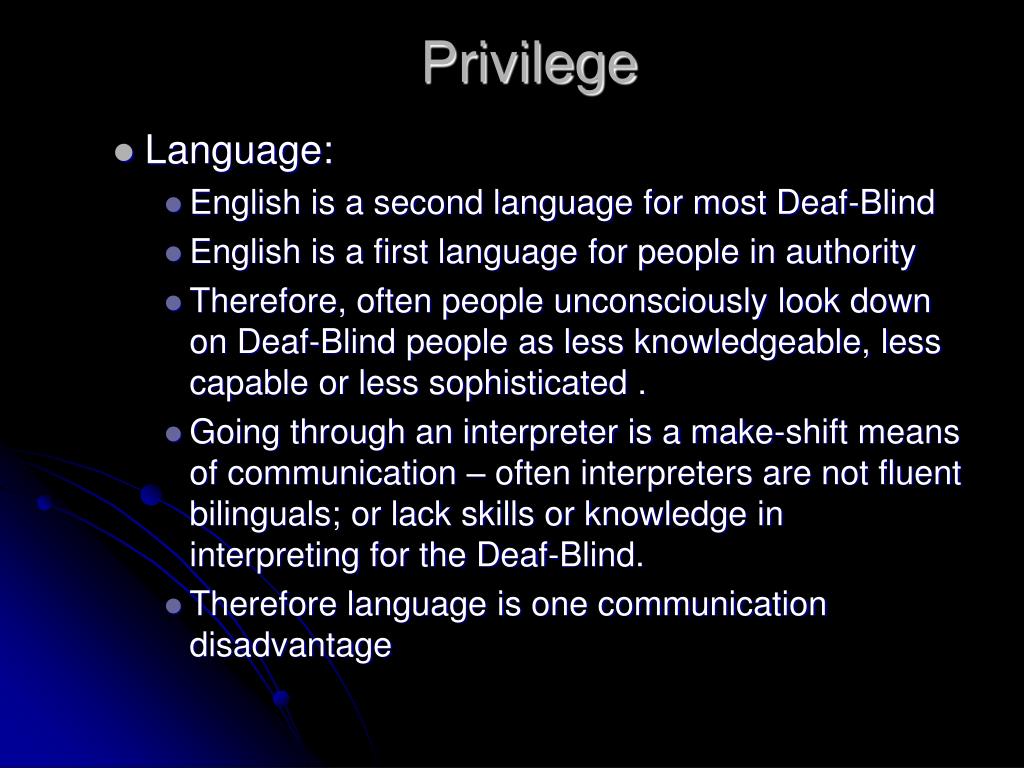 PPT - Empowerment for Deaf-Blind People PowerPoint Presentation, free ...