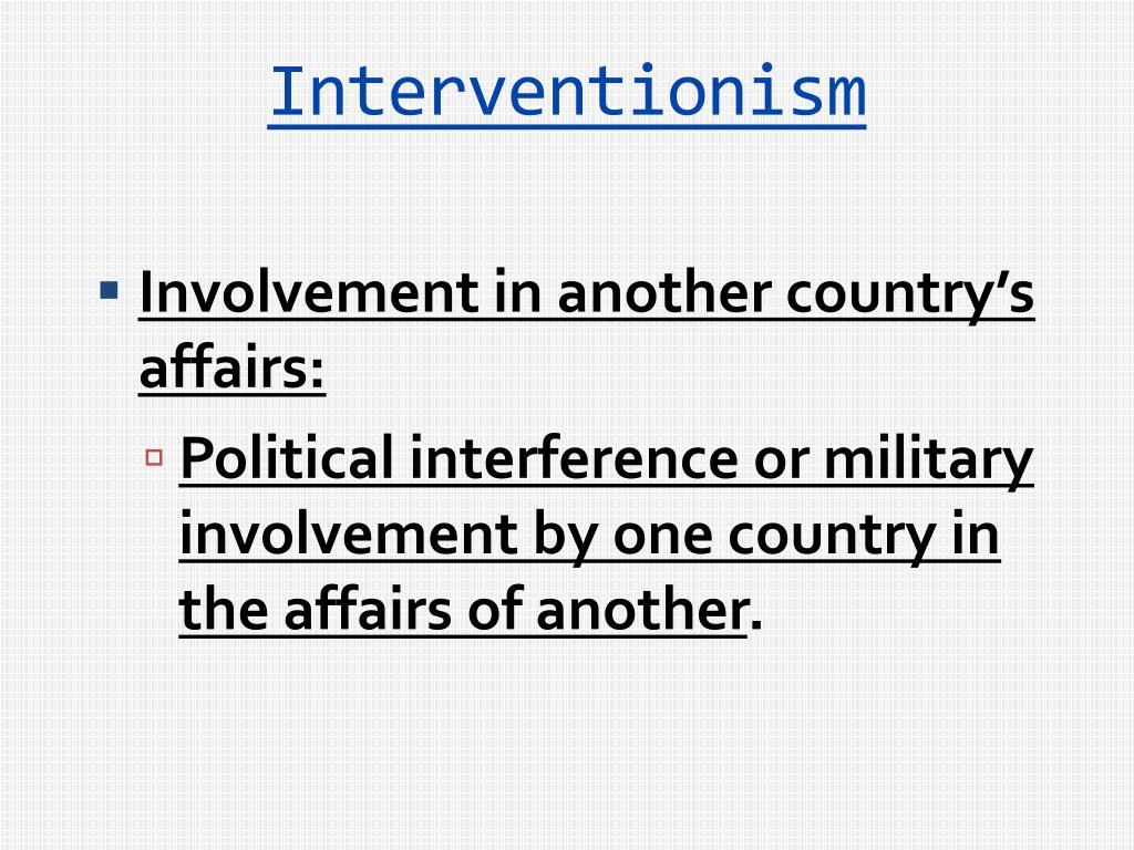 Interventionism Ww2