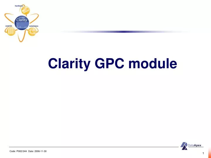 Clarity Id Code