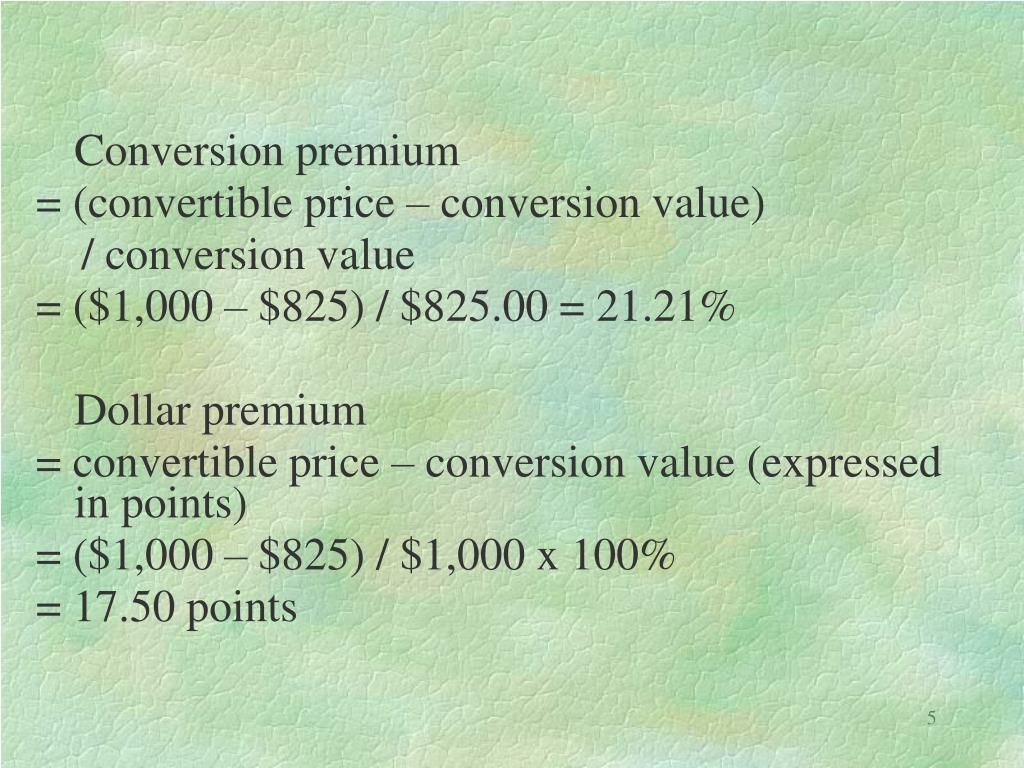 Price conversion