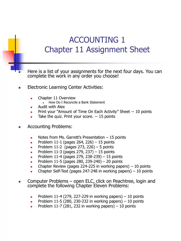 introduction for accounting assignment