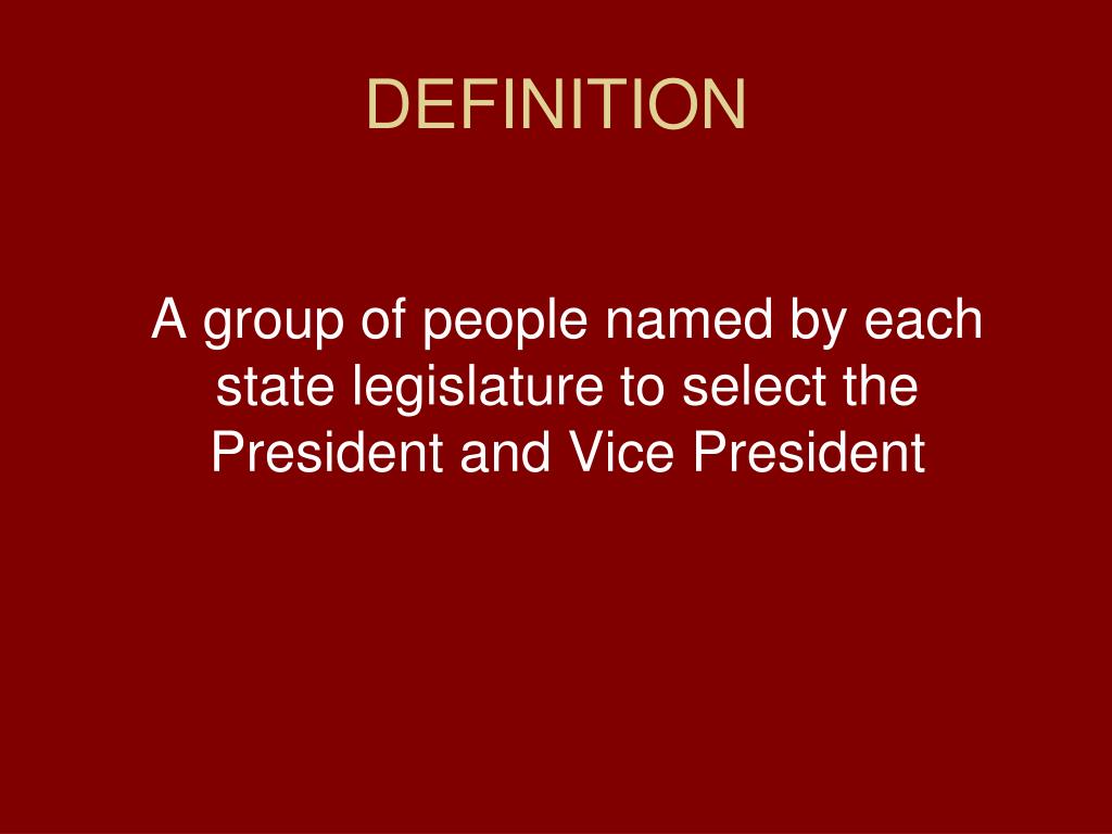 PPT THE ELECTORAL COLLEGE PowerPoint Presentation Free Download ID the-american-electoral-college-system