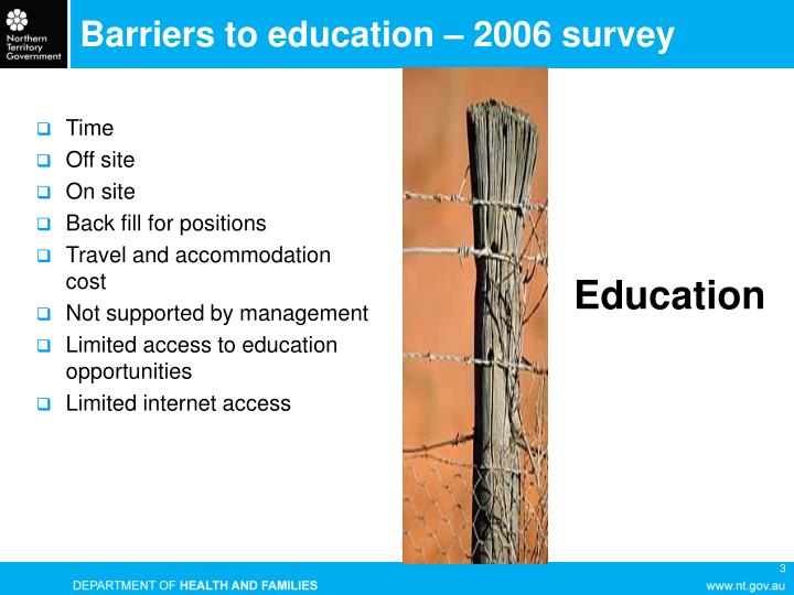 barriers can limit access to opportunity barriers can limit access to opportunity