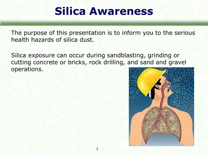 silica awareness n.