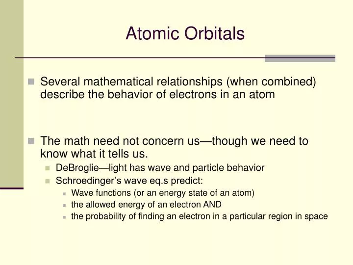 PPT - Atomic Orbitals PowerPoint Presentation, free download - ID:1804014