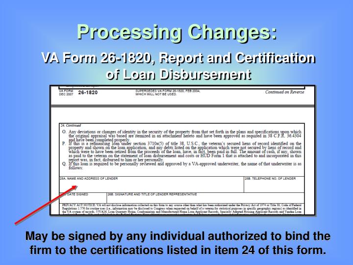 ppt elimination consolidation of certain certifications powerpoint va form 1820